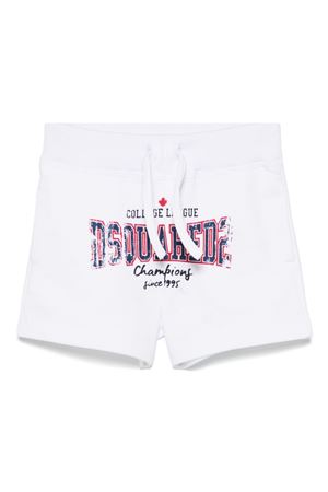 white cotton shorts DSQUARED KIDS | DQ2870D0ACCDQ100